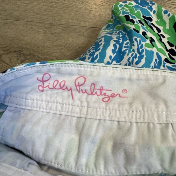 Lilly Pulitzer The Callahan Short Let’s Cha Cha Blue Size 2 - Picture 6 of 7